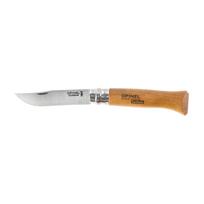 Opinel 8 Carbon Beech Blister Sulankstomas peilis