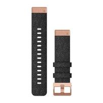 Garmin QuickFit 20 Watch Band Black Nylon Rose Laikrodžio dirželis