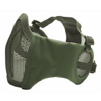 Action Sport Games ASG Stalker Lower Half Metal Olive Airsoft apsauginė kaukė su ausų apsauga