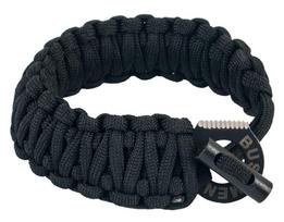 BUSHMEN PARACORD APYRANKĖ SU UGNIES UŽDEGIKLIU 6 M - JUODA