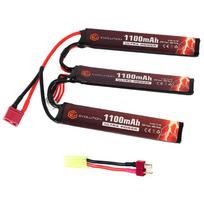 Evolution Li-Po Baterija 11.1V 1100 mAH 20/40C Piko Trijų dalių - Deans/T-jungtis