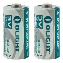 Olight 3V CR123A Baterija Li-Fe 1600 mAh, 2 vnt.