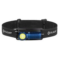 Olight Perun 3 Mini Premium Cool White Midnight Blue 1250lm Galvos žibintas su dėklu ir belaidžiu įkrovikliu