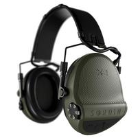 Aktyvūs klausos apsaugos elementai Sordin Supreme X2 Memoryfoam galvos juosta - žalia