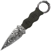 Takumitak Defender Damascus/Olive Peilis su fiksuotu ašmeniu
