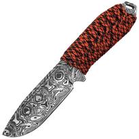 Takumitak Takumi Damascus/Orange Peilis su fiksuotu ašmeniu