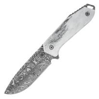 Takumitak Takumi TKF502BK Damascus/Grey Peilis su fiksuotu ašmeniu