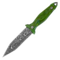 Takumitak Protector Damascus/Olive Peilis su fiksuotu ašmeniu