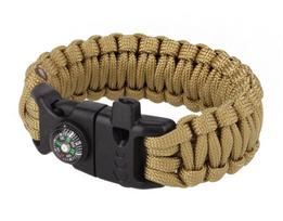 Apyrankė iš paracord su kompasu 8'' coyote