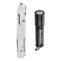 Badger Outdoor Spike Multitool Šveicariškas peilis + Olight I3E EOS LED Žibintuvėlis