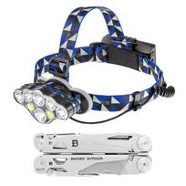 Badger Outdoor Solid Multitool Daugiafunkcinis įrankis + XRG Multi H-X8 Priekinis žibintas