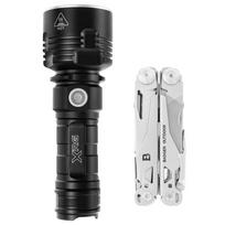 XRG 2000 Monster 2000 LED Žibintuvėlis + Badger Outdoor Solid Daugiafunkcinis įrankis