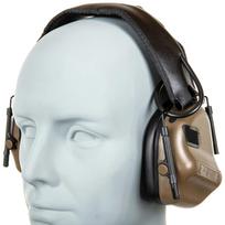 Aktyvūs ausų apsaugos įtaisai Wosport HD-12 IPSC Gen. 5 - smėlio spalvos