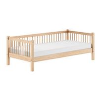 Natūralios spalvos iš buko masyvo vaikiška lova su lovos grotelėmis 90x200 cm Forrest – Vipack