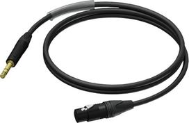 Kabel Procab Jack 3.5mm - XLR 1.5m Black (PRA723/1.5) | PRA723/1.5 | 5414795038141