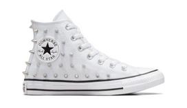 Converse A06444C Chuck Taylor All Star Studded Hi White laisvalaikio batai – klasikinis siluetas su madingais akcentais, 37.5