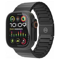 Mobilusis laikrodis Origin su titano apyranke, black - Apple Watch 49mm/45mm/44mm/42mm | AWTB-TITAN-BLK | 8594215990499