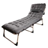 Šezlongas 198 cm tamsiai pilkas