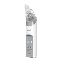 Grownsy nasal aspirator with 3 tips (gray), Aspirator do nosa Grownsy z 3 końcówkami (szary)
