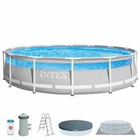 Apvalius Baseinas su Filtravimo Sistema Intex Clearview Prism Frame 427 x 107 cm