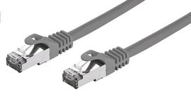 C-TECH tinklo kabelis patchcord Cat7, S/FTP, pilkas, 2m