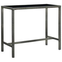 Sodo baro stalas, 130x60x110 cm, pilkas