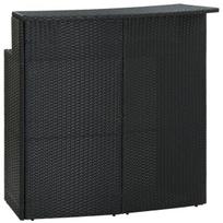 Sodo baro staliukas, 120x55x110 cm, juodas
