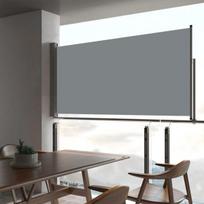 Ištraukiama šoninė kiemo pertvara vidaXL, 80 x 300 cm, pilka