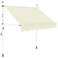 vidaXL Rankiniu būdu ištraukiama markizė, kreminė, 200 cm, Kreminė