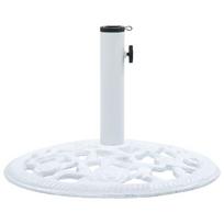 Skėčio pagrindas vidaXL, baltos spalvos, ketus, 12kg, 48cm