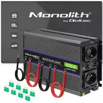 Qoltec Monolith voltage converter 4000 MS Wave | 12V to 230V | 2000/4000W | USB