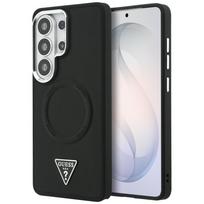 GUESS Embossed Ring Triangle Logo Case for Samsung Galaxy S26 Ultra, Black