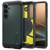 Spigen Tough Armor Mag MagSafe Case for Samsung Galaxy S26 abyss green