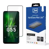 3mk Protection 3mk HardGlass Max Lite Black Tempered Glass for Motorola Moto G55 5G