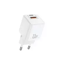 Remax BATT RP-U26 travel charger | 33W | PD, QC | USB-A, USB-C | white