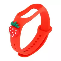 Telcon smartwatch strap for Xiaomi Mi Band 5/6/7 | Silicone | red