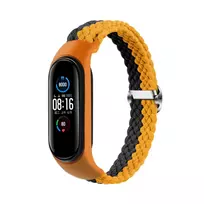 Telcon Braided smartwatch strap for Xiaomi Smart Band M3/M4/M5/M6 | Nylon | orange/gray