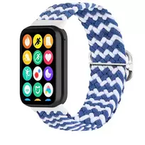 Telcon BRAIDED STRAP MI BAND 8 PRO/M8 PRO (10) BLUE AND WHITE