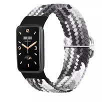 Telcon Braided smartwatch strap for Xiaomi Mi Band 7 Pro | Nylon | black/white