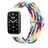 Telcon Braided smartwatch strap for Xiaomi Mi Band 7 Pro | Nylon | rainbow