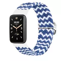 Telcon Braided smartwatch strap for Xiaomi Mi Band 7 Pro | Nylon | blue/white