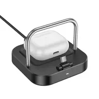 Hoco CQ16B 2-in-1 wireless charger | Qi | 30W | black