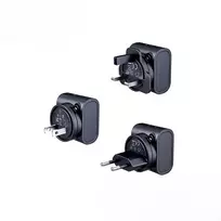 Remax TRAVEL CHARGER SET 30W RP-U192 EU/UK/US BLACK