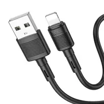 Hoco X83 data transfer and charging cable | USB-A to Lightning | 12W | 1m | black