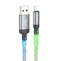 Hoco U112 data transfer and charging cable | USB-A to Lightning | 12W | 1m | gray