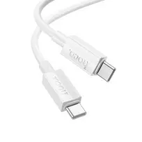 Hoco X107 data transfer and charging cable | USB-C to USB-C | PD, QC 3.0 | 60W | 1m | white