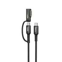 Hoco U142 2-in-1 data transfer and charging cable | USB-C to USB-C, MagSafe 3 | 240W | 1.8m | black