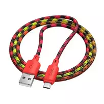 Hoco X116 data transfer and charging cable | USB-A to Micro USB | 12W | 1m | red