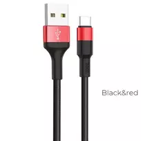 Hoco X26 data transfer and charging cable | USB-A to USB-C | 10W | 1m | black, red