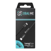 Obal:Me LongRun data transfer and charging cable | USB-C to USB-C | 60W | 2m | black